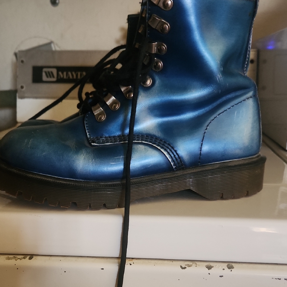 Vintage Dr.Martins, Bright Shiny Blue